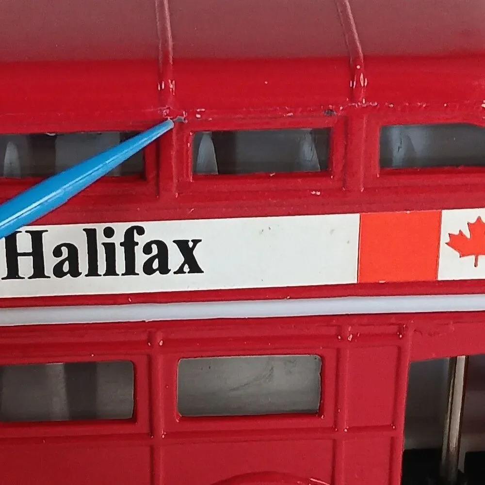 Halifax Canada Double Decker Diecast Red Pier One Imports Souvenir Toy